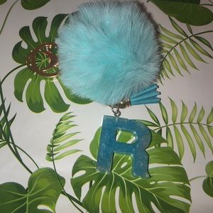 Letter R keychain
